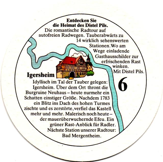 tauberbischofsheim tbb-bw distel entdecken II 6b (rund215-6 igersheim)